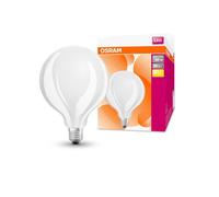 OSRAM - GLOBO LED 125mm FILAMENTO MATE 7w 2700K E-27 para lámpara techo, lámpara mesita de noche y apliques pared interior - 750 lm, diseño clásico y ahorro energético frente a halógenas