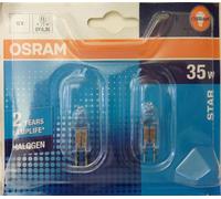 OSRAM Halostar Bombilla Halógena, GY6.35, 35 Watts, Blanco Cálido, 4.4 cm, 2 Unidades