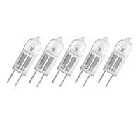 Osram Halostar Starlite 64425 S - Lote de 5 bombillas halógenas (20 W, 12 V, G4, luz blanca cálida, 2800 K, intensidad regulable, 300 lúmenes)