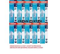 Osram Halostar Starlite - Bombilla halógena (G4, 12 V, 10 W, 145 lm, 2800 K, 11 kWh/1000 h nergética C), G4 10.00W 12.00V