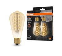 OSRAM lampada LED vintage 1906 Edison, 4,8 W, 420 lm,colore della luce bianco caldo,dim,CRI 80,E27,luce istantanea al 100%, ideal para installazioni decorativo, risparmio energético