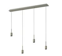 OSRAM Lámpara colgante Decor Needle Linear 4xE27, beige, acero, compatible con bombillas decorativas, IP20