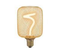 OSRAM Lámpara con filamento en espiral en carcasa de metal »Globe 125 / Square 100« (oro/angular)