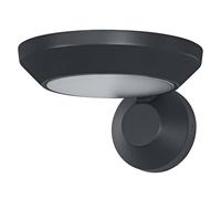 OSRAM Lámpara de pared exterior Gris oscuro, IP65, blanco cálido, 3000 K