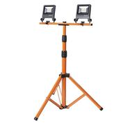 OSRAM Lámpara de trabajo Trípode 2×20W IP65 3400lm trípode giratorio | LED Worklight Tripod, Outdoor Lighting (Special), Dark gray, 25000 h, Paquete de 1