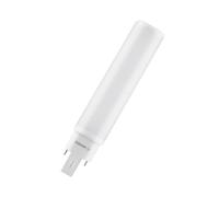 OSRAM Lámpara DULUX con base de clavija G24q, 10 W, 1100 lm, 6500 K | DULUX LED D/E26 HF & AC MAINS, LED Lamps, blanco, 33 mm dia, 30000 h, Paquete de 1