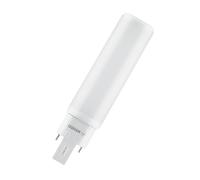 OSRAM Lámpara DULUX con base de clavija G24q, 7 W, 770 lm, 6500 K | DULUX LED D/E18 HF & AC MAINS, LED Lamps, blanco, 33 mm dia, 30000 h, Paquete de 1