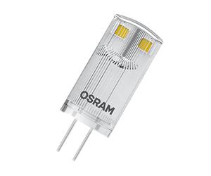 OSRAM Lámpara LED BASE, lámpara PIN con enchufe G4, 0,90 W, repuesto para bombilla convencional de 10 W, blanco cálido (2700 K), paquete de 3