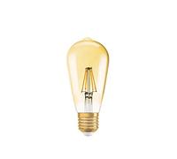 Osram Lámpara LED, Casquillo: E27, Warm White, 2500 K, 4 W, Reemplazo por 37 W Incandescent Bulb, Claro, Vintage 1906 LED [Clase de Eficiencia Energética A++]