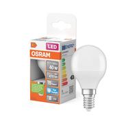 OSRAM Lámpara LED con casquillo E14, luz diurna (6500K), forma de lágrima, 5.5W, recambio para bombilla 40W, mate, LED STAR CLASSIC P