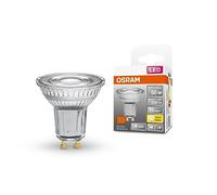 OSRAM Lámpara LED de estrella LED de para la base GU10, lámpara reflector, diseño de vidrio, 350 lúmenes, blanco cálido (2700k), reemplazo de bombillas convencionales de 50 W, no dimmables, 1 paquete