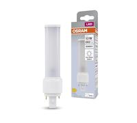 OSRAM Lámpara LED DULUX D 13 G24D-1 — 5 W, 660 lm, 4000K blanco frío, giratoria, sustituye a 13W