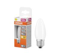 OSRAM Lámpara LED forma de vela estrella, filamento B40, 2700 K blanco cálido, 3,4 W, E27, mate, 470 lm, 15.000 h, para lámparas de araña, luminarias decorativas