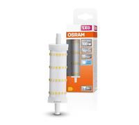 OSRAM Lámpara LED LED Line con casquillo retrofit R7s, 13 W / 1521 lm, luz blanca fría y clara de 4000 K, no regulable. IP20, vidrio sin plomo, 28 mm DM, paquete de 6