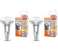 OSRAM Lámpara LED R50 de estrella LED para base E14, lámpara reflector, diseño de vidrio, 350 lúmenes, blanco cálido (2700k), reemplazo de bombillas convencionales de 60 W, 1 paquete (Paquete de 2)