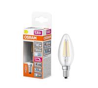 OSRAM Lámpara LED regulable Superstar con una reproducción cromática especialmente alta (CRI90), E14 base, Óptica de filamentos,Blanco frío (4000K), 470 Lumen, sustituto de 40W-iluminante 1-paquete