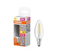 OSRAM Lámpara LED regulable Superstar con una reproducción cromática especialmente alta (CRI90), E14 base, Óptica de filamentos,Blanco cálido (2700K), 470 Lumen, sustituto de 40W-iluminante 1-paquete