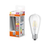 OSRAM Lámpara LED regulable Superstar con una reproducción cromática especialmente alta (CRI90), E27 base, Óptica de filamentos,Blanco cálido (2700K), 730 Lumen, sustituto de 60W-iluminante 1-paquete