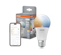 OSRAM Lámpara LED SMART+ A60 9W E27 Bombilla blanca modulable | SMART+ MATTER, LED Lamps, blanco, 60 mm dia, 20000 h, Paquete de 1
