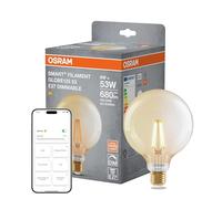 Osram Ledvance Bombilla inteligente E27 | Globo G125 | Dorada | 2400K | Wi-Fi | 6W