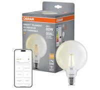 Osram Ledvance Bombilla inteligente E27 | Globo G125 | Transparente | 2700K | Wi-Fi | 6W