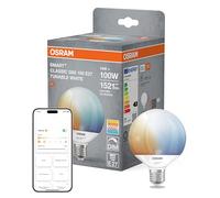 Bombilla LED WiFi OSRAM SMART+ E27 G95 14 W mate CCT atenuable EC:EPREL:2262865