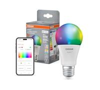 OSRAM Lámpara LED SMART+ Mate A60 bombilla E27 RGBW | SMART+ MATTER Multicolor Classic, LED Lamps, blanco, 60 mm dia, 20000 h, Paquete de 1