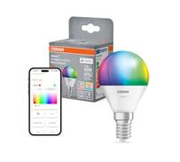 OSRAM Lámpara LED SMART+ Mate P40 Miniball E14 RGBW | SMART+ MATTER Multicolor Classic, LED Lamps, blanco, 47 mm dia, 20000 h, Paquete de 1