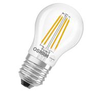 OSRAM Lámpara LED Star Globe P40 Filamento 3,4 W Transparente E27 | LED Star Classic P 40 Filament, LED Lamps, Claro, 45 mm dia, 15000 h, Paquete de 1
