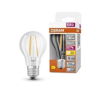 OSRAM Lámpara LED SUPERSTAR+ CLASSIC A FIL 40, E27, forma bombilla, 3,4 W, 470 lm, 2700 K, luz blanca cálida, componente azul muy reducido, fatiga visual baja, regulable, optimo consumo de energía