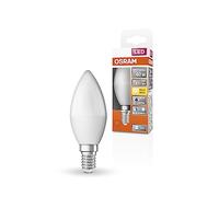 OSRAM Lámpara LED SUPERSTAR+ CLASSIC B 40FR, casquillo E14, forma minivela, 4,9 W, 470 lm, 2700 K, luz blanca cálida, componente azul muy reducido, fatiga visual reducida, consumo de energía muy bajo
