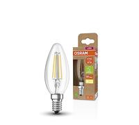 OSRAM Lámpara LED SUPERSTAR+ CLASSIC B FIL 40, E14, forma de mini vela, 2.5W, 470lm, 2700K, luz blanca cálida, tecnología de filamento LED, optimo consumo de energía, clase nergética B