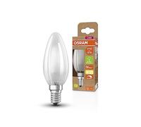 OSRAM Lámpara LED SUPERSTAR+ CLASSIC B GLFR 40, E14, forma mini vela, 2.9W, 470lm, 2700K, luz blanca cálida, regulable, tecnología filamento LED, optimo consumo de energía nergética B