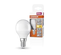 OSRAM Lámpara LED SUPERSTAR+ CLASSIC P 40FR, casquillo E14, forma minibola, 4,9 W, 470 lm, 2700 K, luz blanca cálida, componente azul muy reducido, fatiga visual reducida, consumo de energía muy bajo