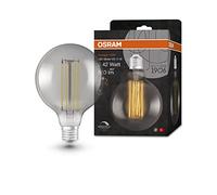 LEDVANCE Lámpara LED Vintage 1906 Globo 125 mm E27 11 W 500 lm Regulable Ahumada Filamento recto