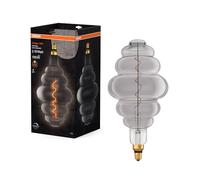 OSRAM Lámpara LED Vintage 1906 ahumada, 4,8 W, 100 lm, forma de colmena con 200 mm de diámetro y casquillo E27, luz blanca cálida, filamento regulable, vida útil de hasta 15.000 horas