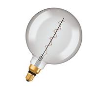 OSRAM Lámpara LED Vintage 1906 G200 E27 4,8 W 360 lm Globo 200 mm Ahumada Regulable