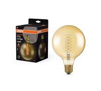 Osram Lámpara LED Globo Vintage 1906 – 4,8 W 420 lm, E27, 125 mm, luz blanca cálida regulable