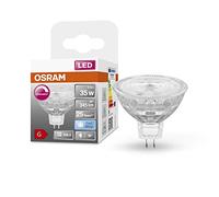 OSRAM Lámpara reflectora Superstar, GU5.3 base, vidrio transparente,Blanco frío (4000K), 345 Lumen, sustituto de 35W-iluminante 1-paquete