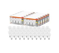 OSRAM LED Base Classic A, en forma de bombilla con casquillo E27, No regulable, Sustituye a 60 vatios, Mate, Blanco cálido - 2700 Kelvin, paquete de 40