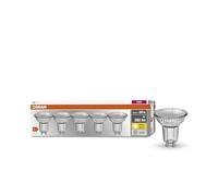 OSRAM Bombilla reflectora LED PAR16 GU10 luz blanca cálida 2.700 K 4,3 W reemplaza 50 W