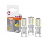 OSRAM LED BASE PIN G9 Lote de 3 x LED BASE PIN G9, Bombilla LED G9, 2,60W, 30W equivalente aro, 2700 K, Blanco cálido