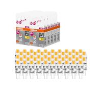 OSRAM LED BASE PIN MICRO, paquete de 50 bombillas de baja tensión, reemplaza bombillas especiales PIN tradicionales de 10W, blanco cálido, 1W, casquillo G4, vidrio mate, no regulable, ultracompacto