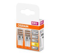OSRAM LED bi-pin base G9 1.9W 2,700K claro 2-pack EC:EPREL:522874