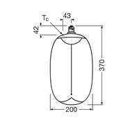 OSRAM LED Big Elipse Oval E27 12W 818 Filamento humo atenuable