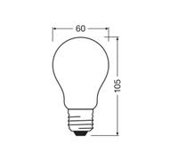 OSRAM LED Classic, mate, E27, 7,2 W, 1.521 lm, 4.000 K, A100 EC:EPREL:1508756