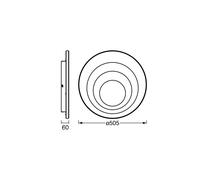 OSRAM LED de techo ORBIS SPIRAL ROUND Ø 52 cm blanco arriba/abajo