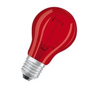 OSRAM LED Lámpara decorativa con casquillo E27, roja, 3000 K, 2,50W, sustituye a una bombilla de 15W, transparente, LED STAR DECO CLASSIC A, paquete de 6