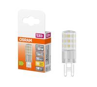 OSRAM LED PIN lámpara LED multicolor con casquillo retrofit G9, 4,9 W / 806 lm, luz blanca cálida y clara con 2700 K, no regulable, IP20, cristal sin plomo, 18 mm de diámetro.