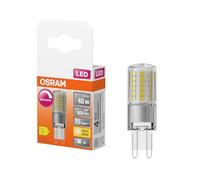 OSRAM LED PIN LED-Lámpara aus klarfarbenem Kunststoff, mit 4.4 W für 600 lm, warmweißes Licht mit 2700 K, multicolor, Retrofit-Stecksockel G9, CRI 80 dimmbar, 6-Pack